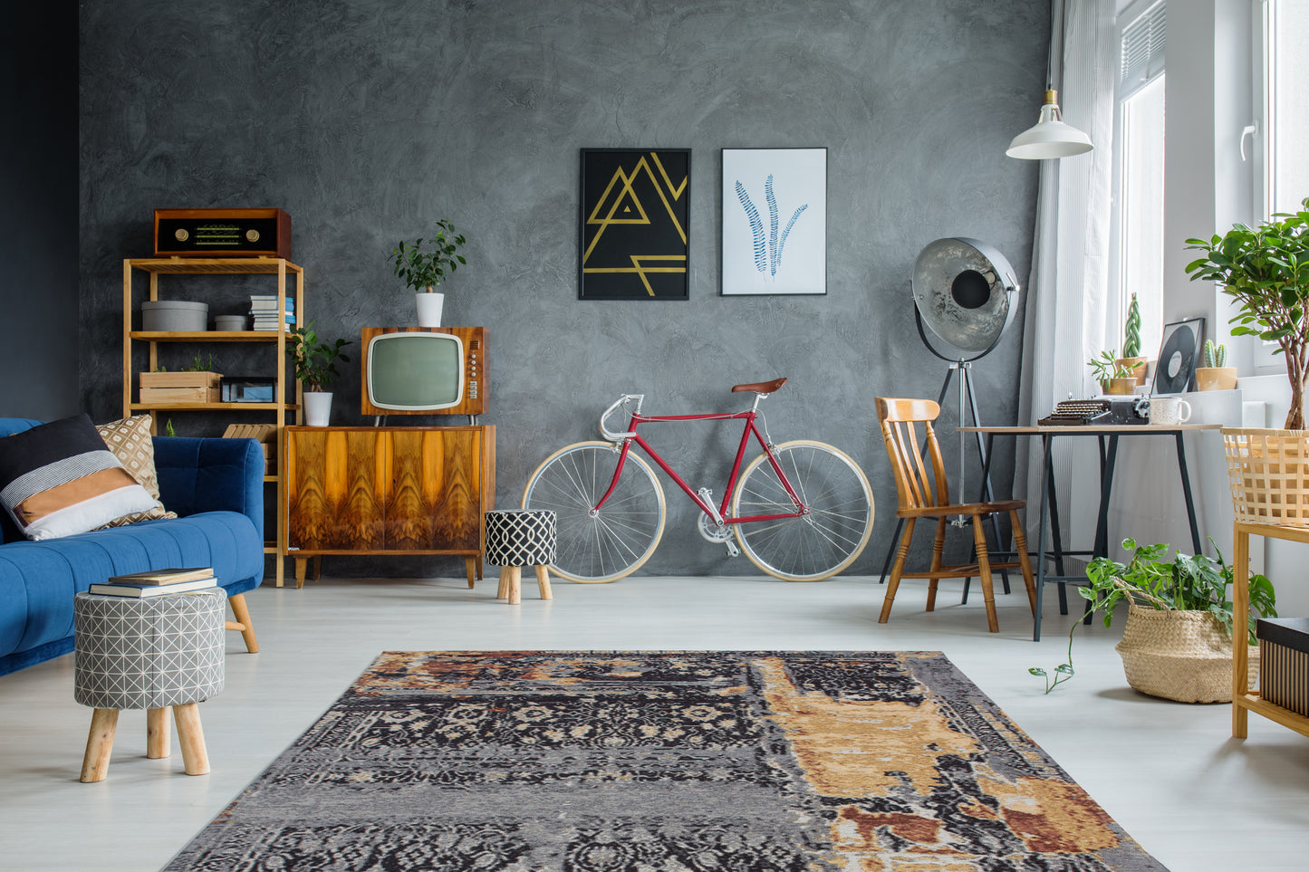 LaleeAvenue Vloerkleed Blaze 500 Multi / Blauw