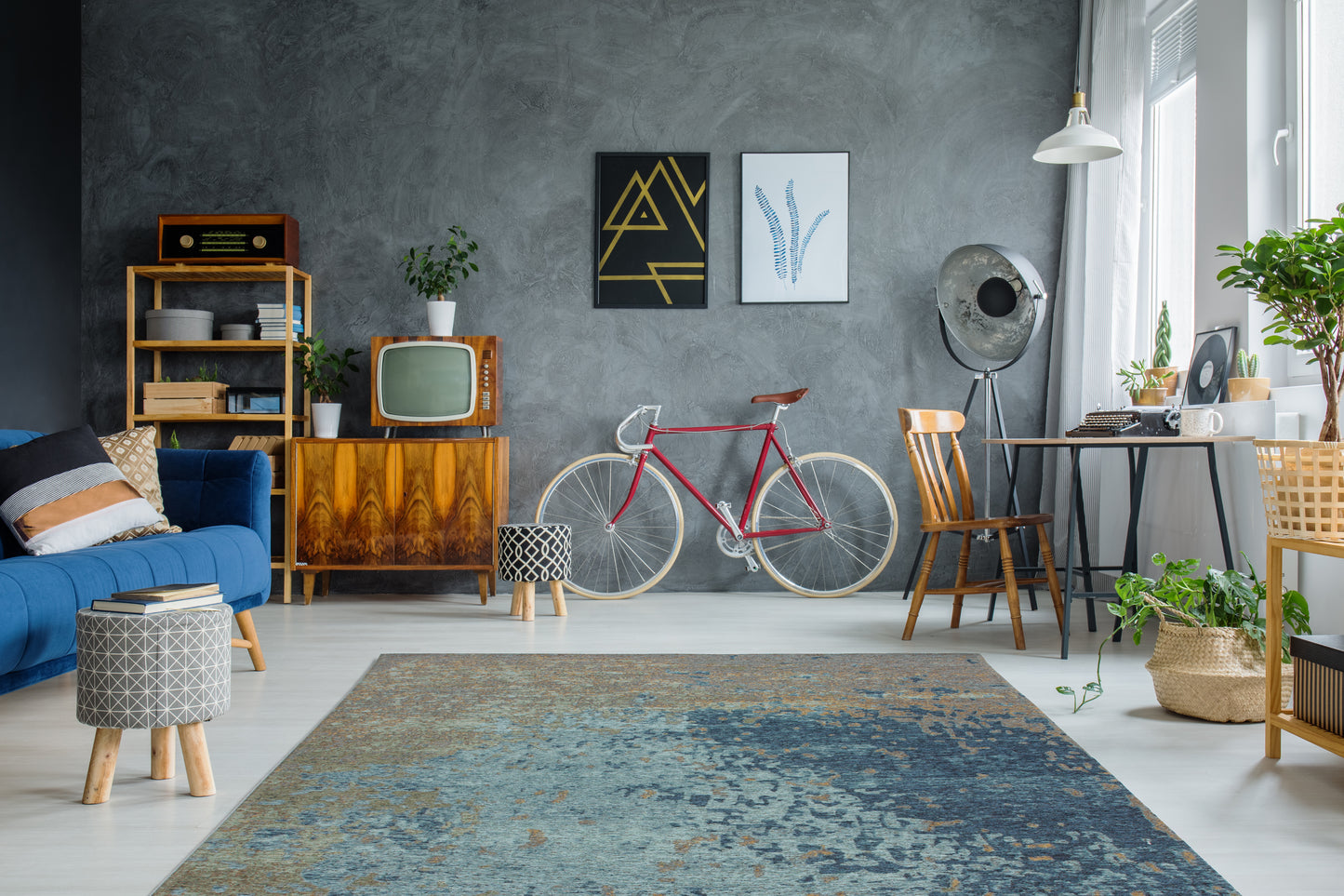 LaleeAvenue Vloerkleed Blaze 100 Multi / Blauw