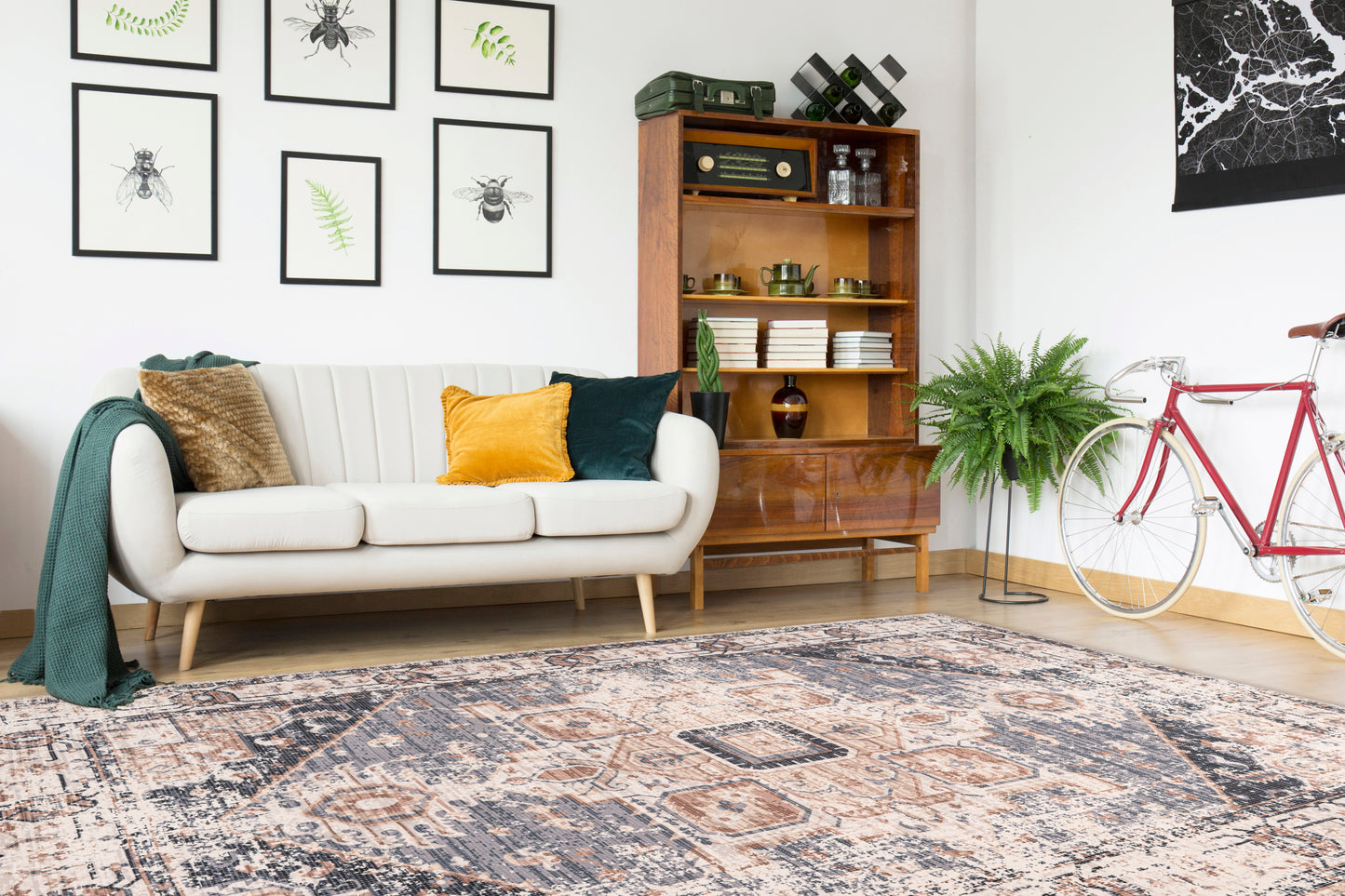 LaleeAvenue Vloerkleed Indiana 100 Grijs / Bruin