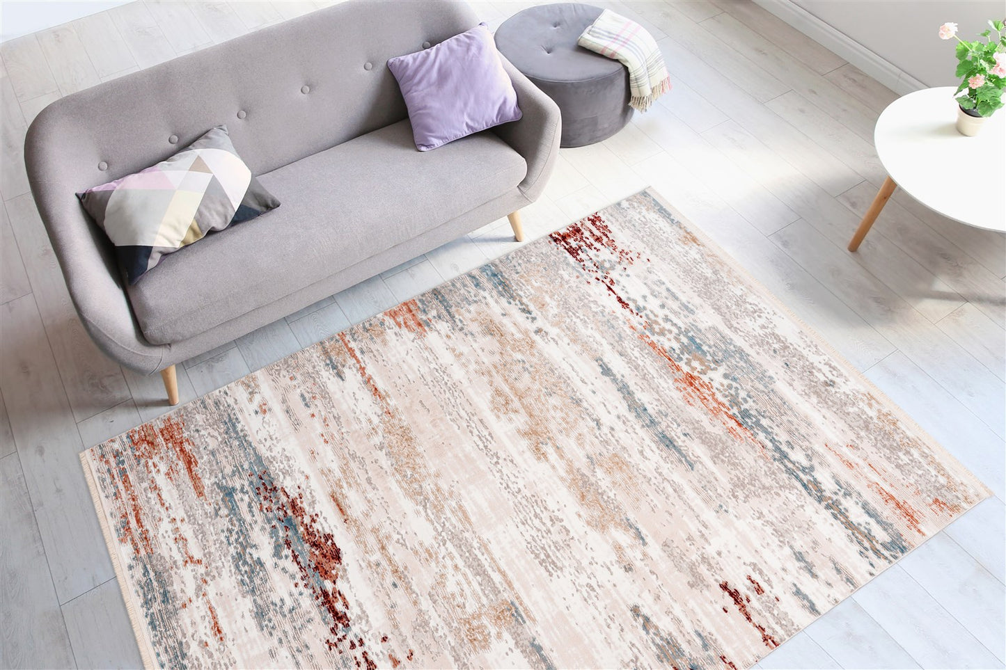 LaleeAvenue Vloerkleed Akropolis 325 Grijs/Lichtroze