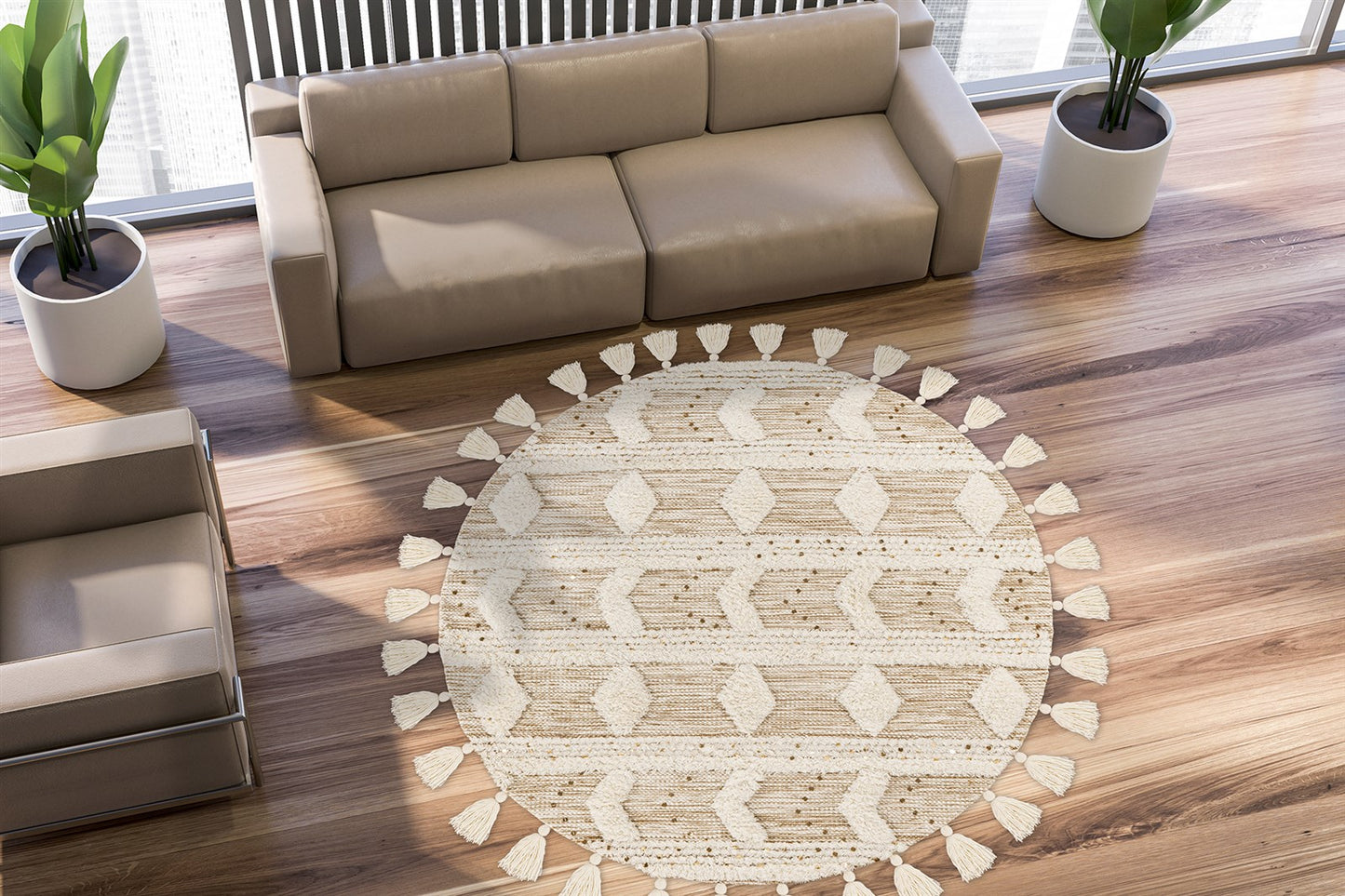 LaleeAvenue Vloerkleed Bohist 425 Cremé/Khaki
