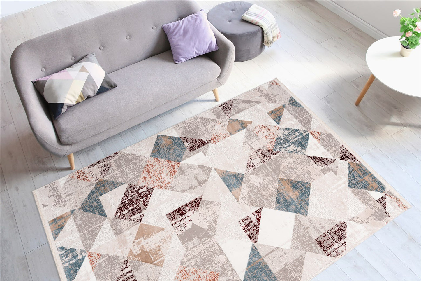 LaleeAvenue Vloerkleed Akropolis 225 Grijs/Lichtroze