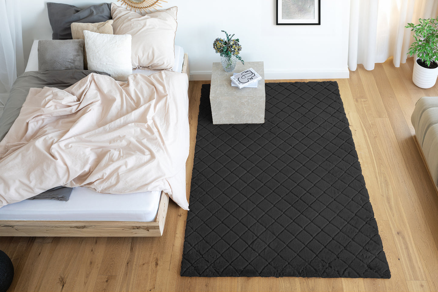 LaleeAvenue Vloerkleed Imala 125 Zwart
