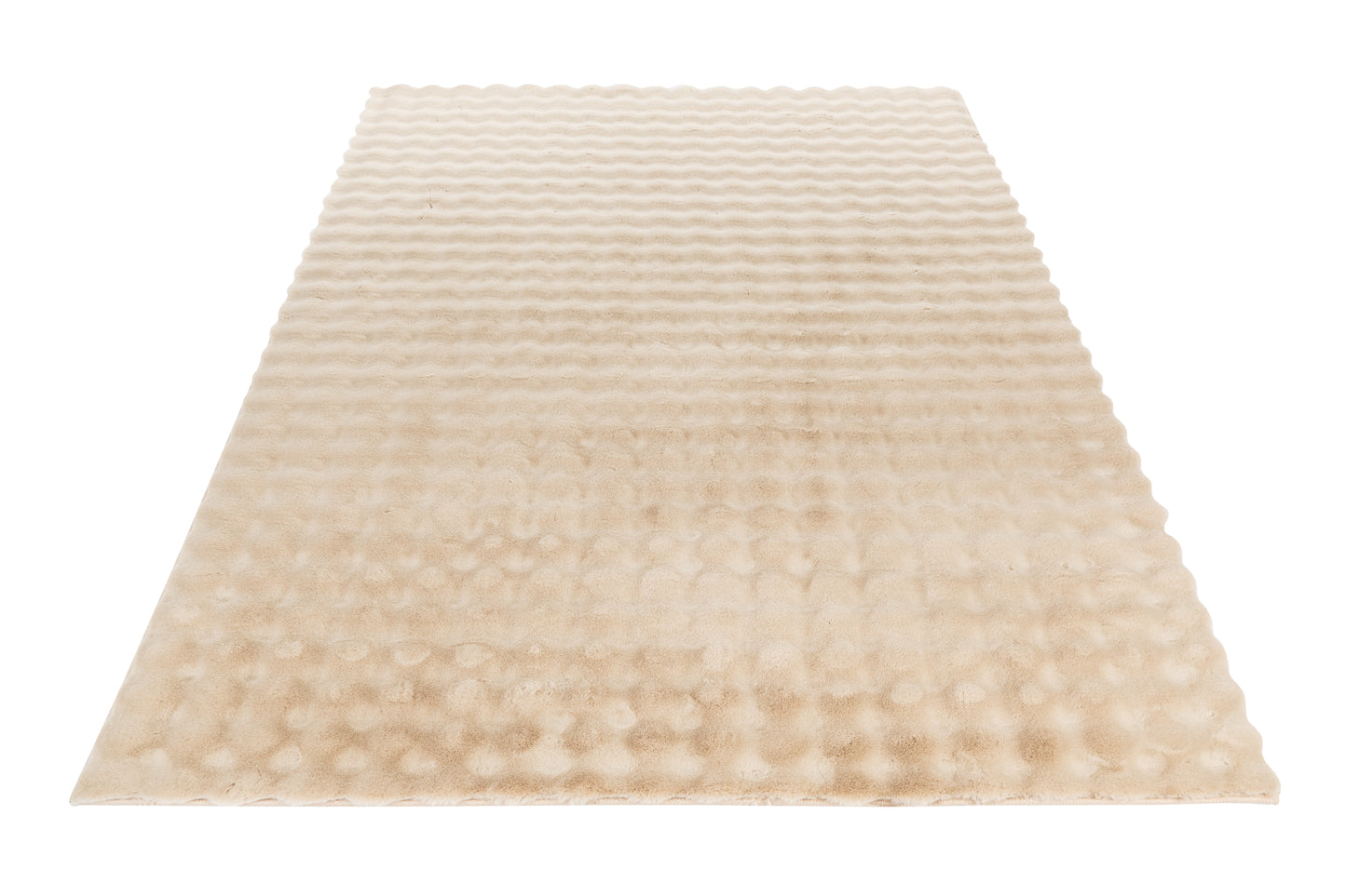 Lalee.Avenue Vloerkleed My Aspen beige recht van voren gefotografeerd