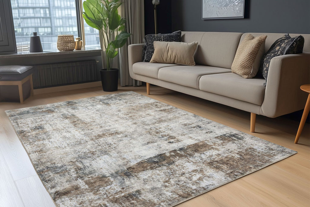 Vloerkleed Posh 302 taupe – machinegeweven en zacht van Lalee.Avenue