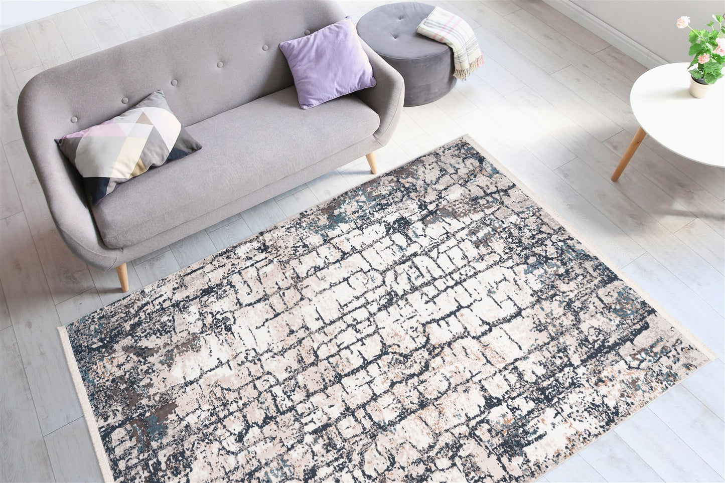LaleeAvenue Vloerkleed Akropolis 125 Grijs/Blauw