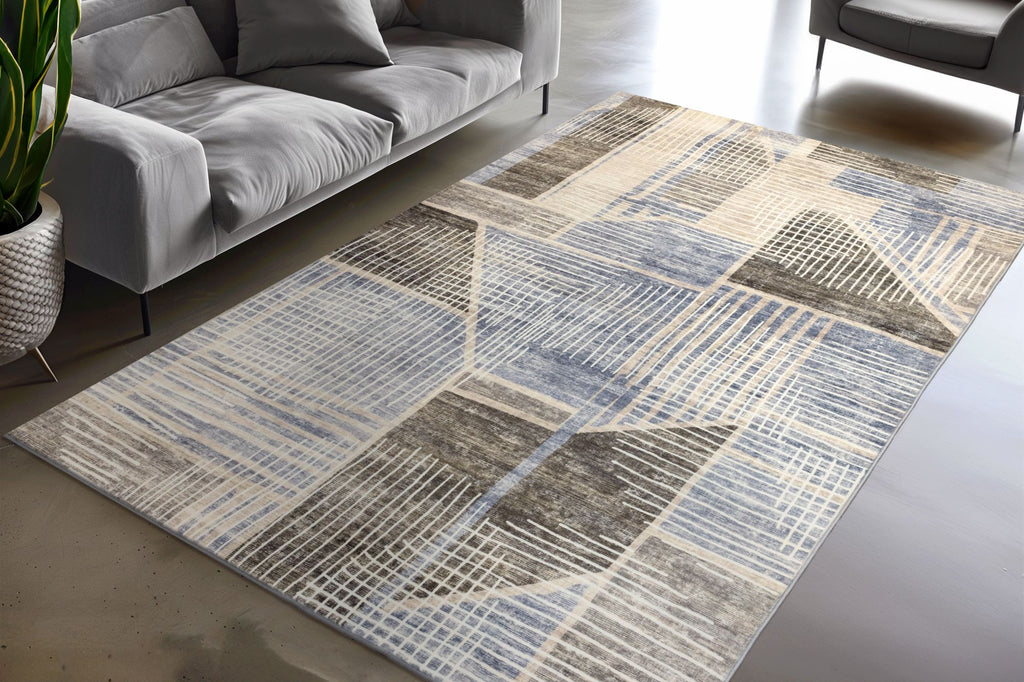 Vloerkleed Avantgarde 104 taupe – machinegeweven en zacht van Lalee.Avenue