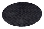 Vloerkleed Diamond Cut 800 Rond antraciet – machinegeweven en zacht van Lalee.Avenue