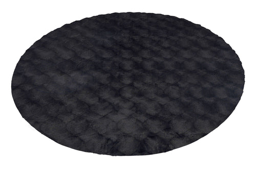 Vloerkleed Diamond Cut 800 Rond antraciet – machinegeweven en zacht van Lalee.Avenue
