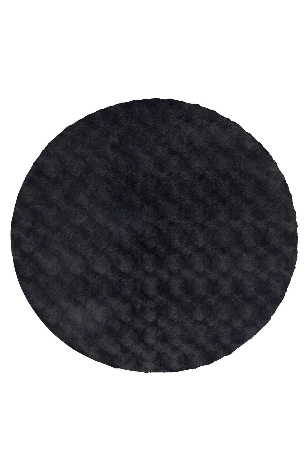 Vloerkleed Diamond Cut 800 Rond antraciet – machinegeweven en zacht van Lalee.Avenue
