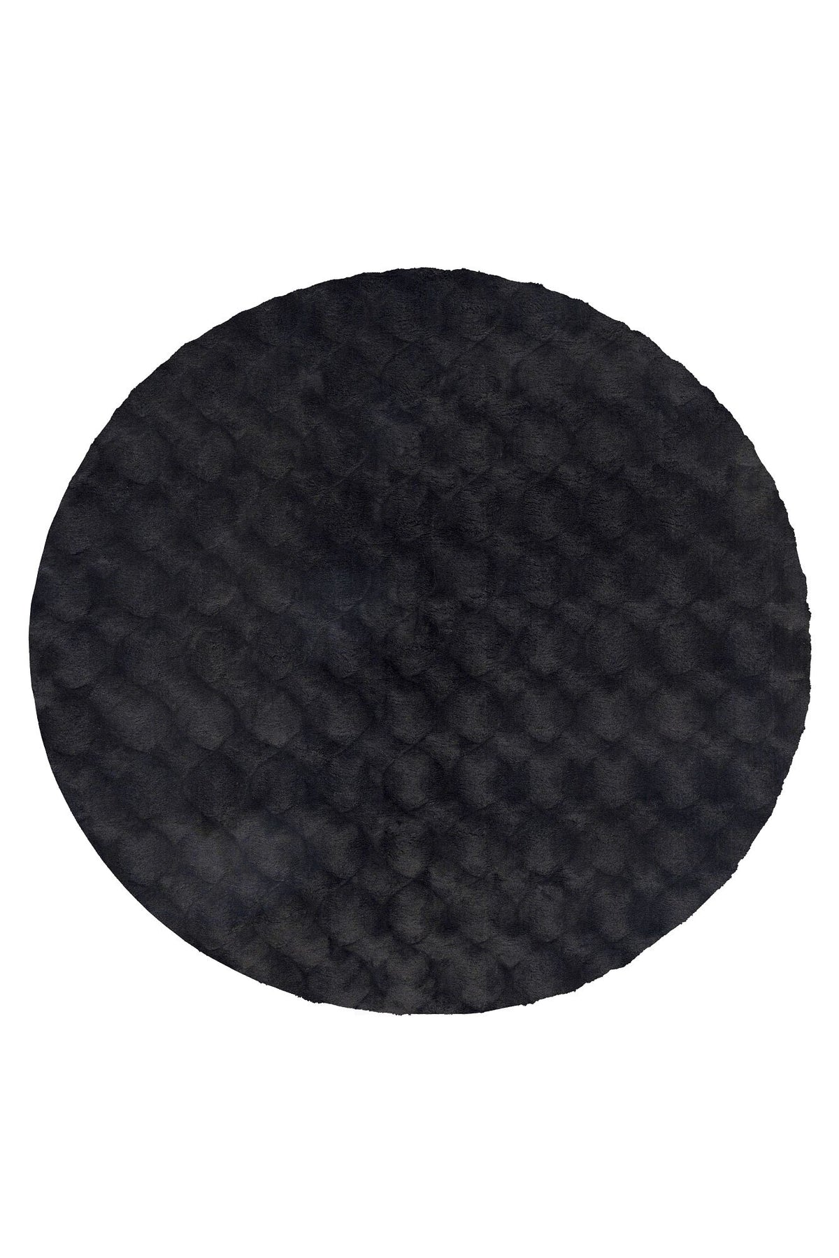 Vloerkleed Diamond Cut 800 Rond antraciet – machinegeweven en zacht van Lalee.Avenue