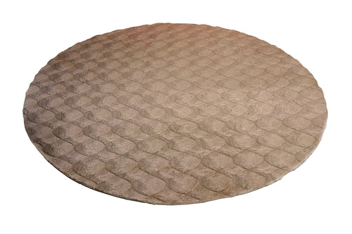 Vloerkleed Diamond Cut 800 Rond crème – machinegeweven en zacht van Lalee.Avenue