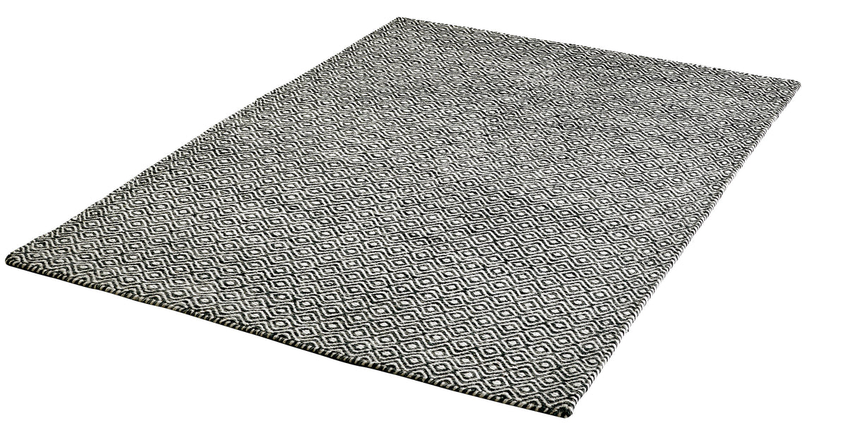 Vloerkleed My Jaipur graphite – handgeweven en zacht schuine weergave