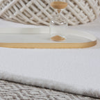 My Cha Cha rond crème vloerkleed – detailfoto