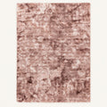 Bovenaanzicht van het volledige roze gemêleerde My Camouflage 845 vloerkleed op een warme beige achtergrond