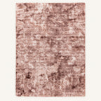 Bovenaanzicht van het volledige roze gemêleerde My Camouflage 845 vloerkleed op een warme beige achtergrond