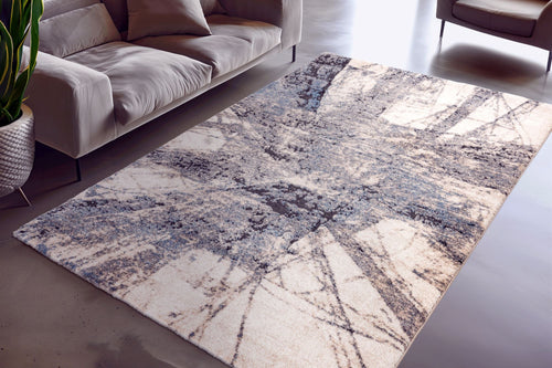 Vloerkleed Bologna 460 blauw – machinegeweven en zacht - Lalee.Avenue