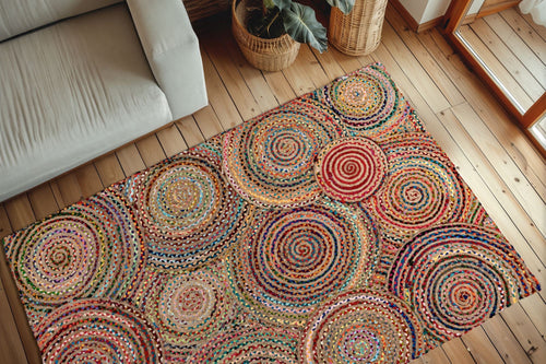 Vloerkleed Cancun 331 multicolor – handgeknoopt en zacht - Lalee.Avenue