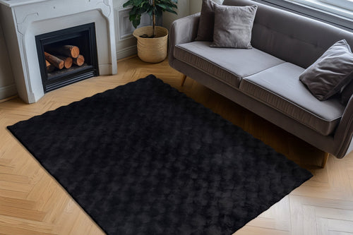 Vloerkleed Diamond Cut 800 antraciet – machinegeweven en zacht - Lalee.Avenue