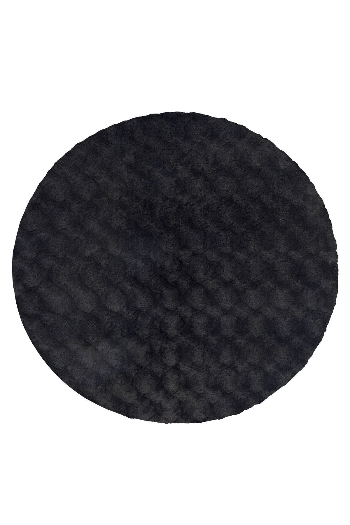 Vloerkleed Diamond Cut 800 Rond antraciet – machinegeweven en zacht - Lalee.Avenue