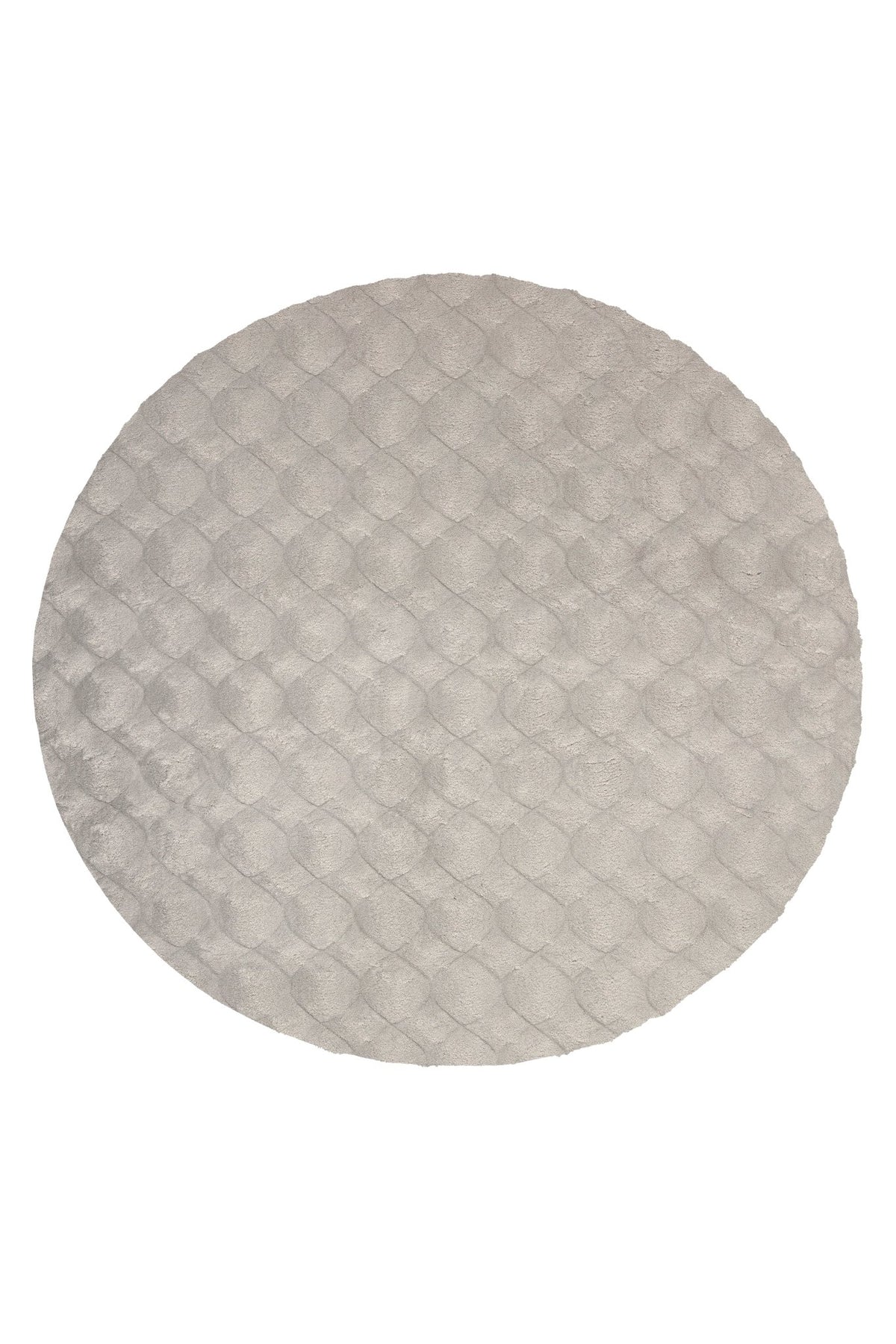 Vloerkleed Diamond Cut 800 Rond grijs – machinegeweven en zacht - Lalee.Avenue