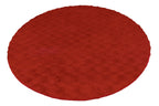 Vloerkleed Diamond Cut 800 Rond rood – machinegeweven en zacht - Lalee.Avenue