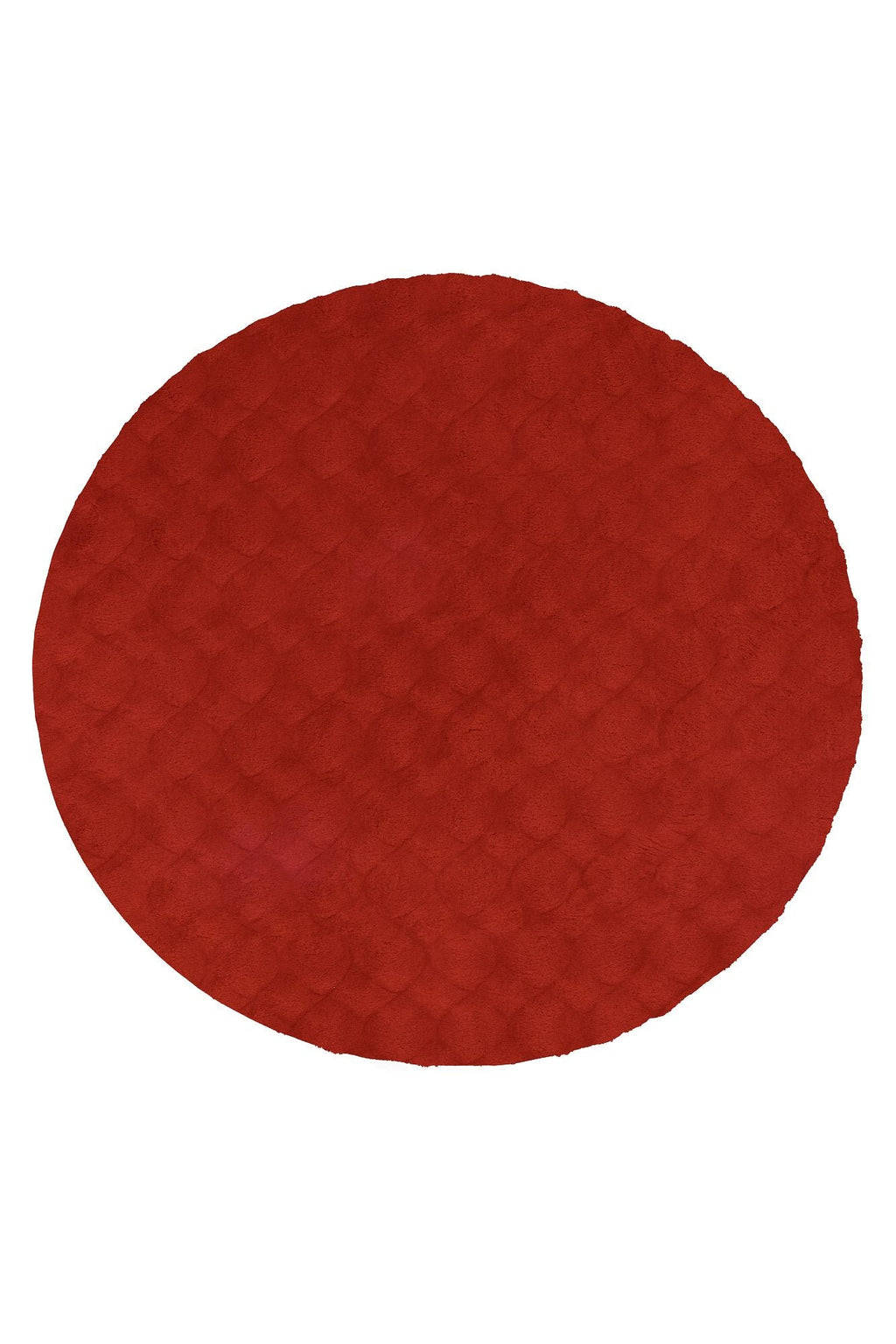 Vloerkleed Diamond Cut 800 Rond rood – machinegeweven en zacht - Lalee.Avenue