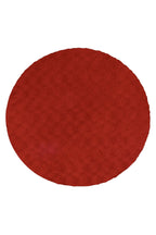 Vloerkleed Diamond Cut 800 Rond rood – machinegeweven en zacht - Lalee.Avenue