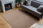 Vloerkleed Diamond Cut 800 taupe – machinegeweven en zacht - Lalee.Avenue
