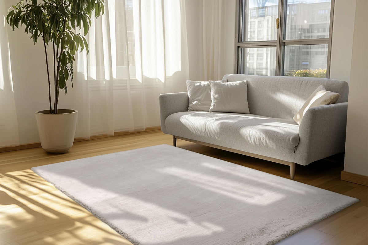 Vloerkleed Eternity poolgrijs – machinegeweven en zacht - Lalee.Avenue