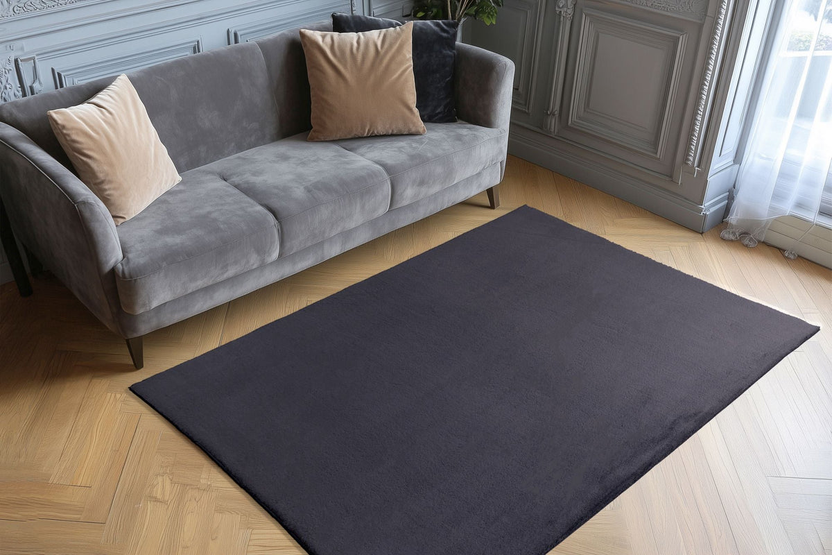 Vloerkleed Infinity 200 antraciet – machinegeweven en zacht - Lalee.Avenue