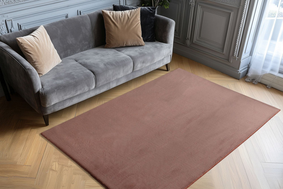 Vloerkleed Infinity 200 poederroze – machinegeweven en zacht - Lalee.Avenue