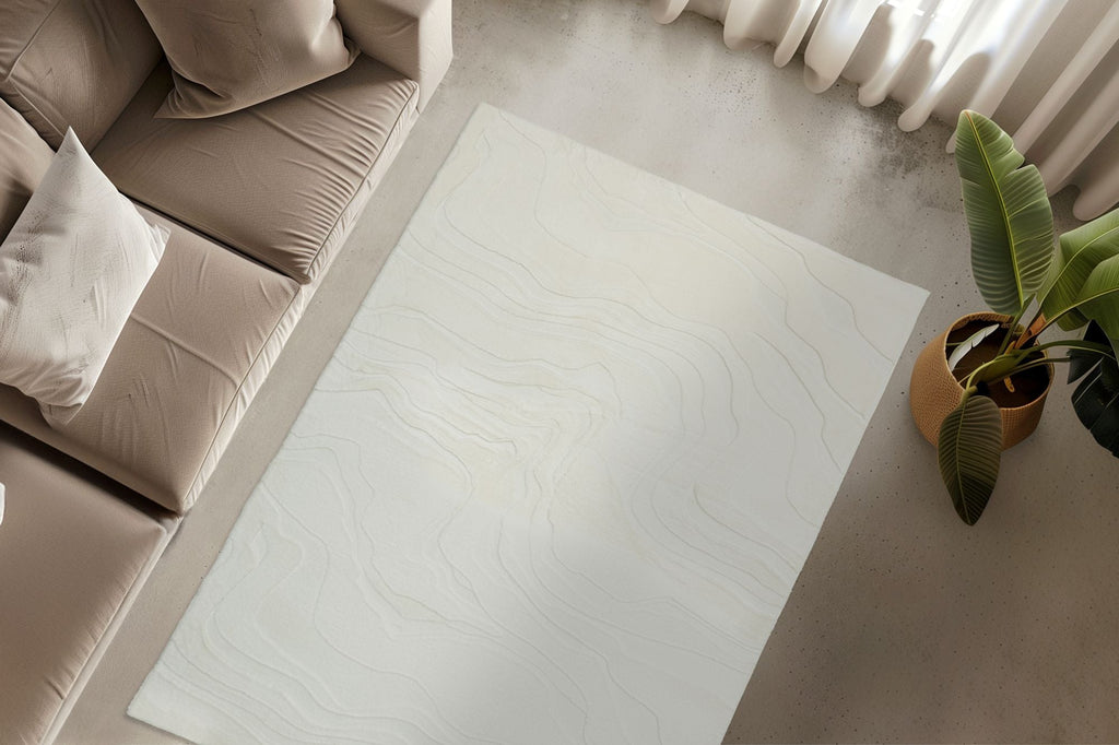 Vloerkleed Interstellar 500 wit – machinegeweven en zacht - Lalee.Avenue