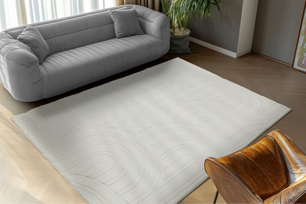 Vloerkleed Interstellar 501 wit – machinegeweven en zacht - Lalee.Avenue