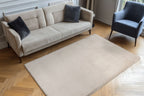 Vloerkleed Milestone taupe – machinegeweven en zacht - Lalee.Avenue