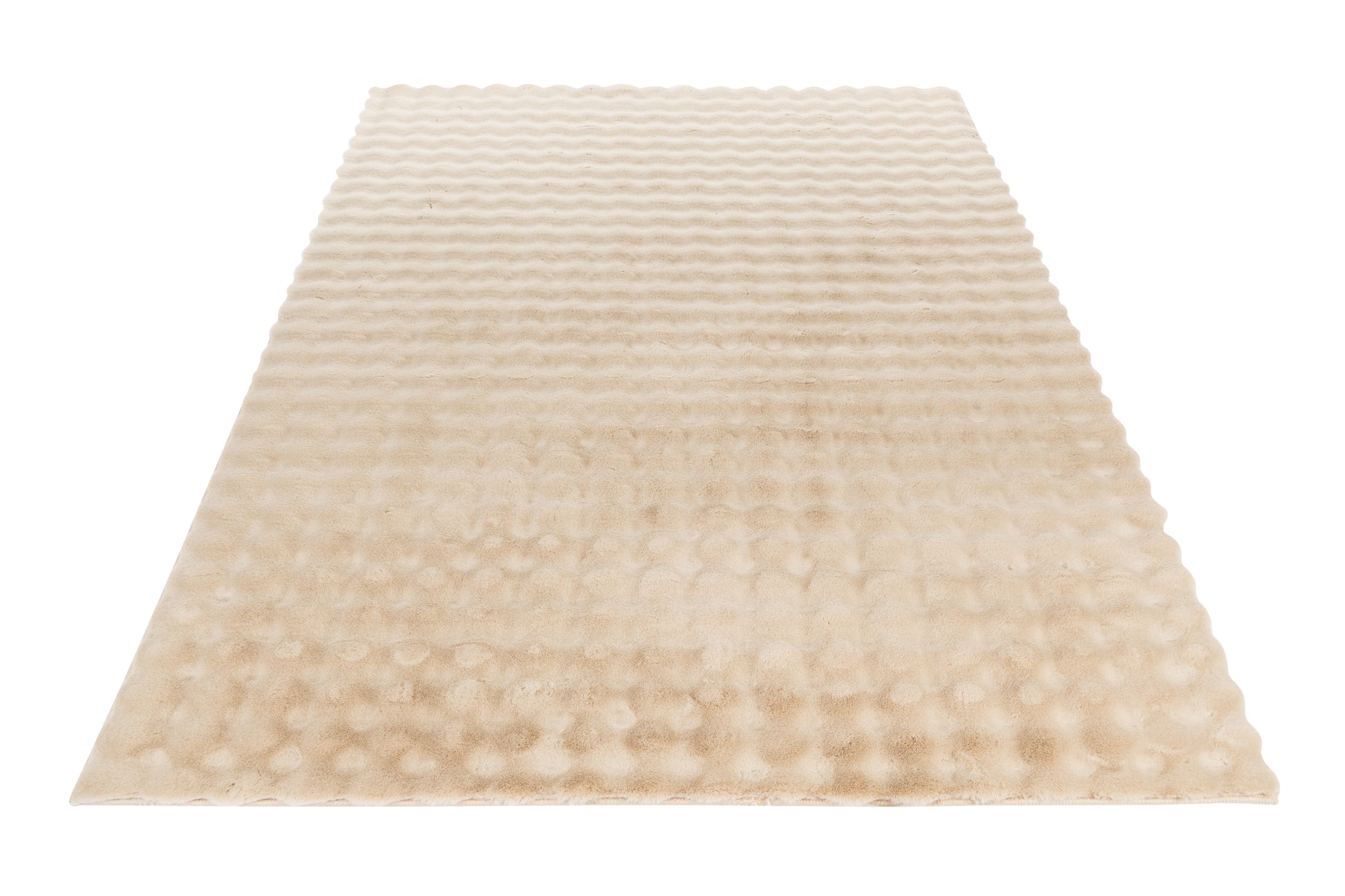 Lalee.Avenue Vloerkleed My Aspen beige recht van voren gefotografeerd