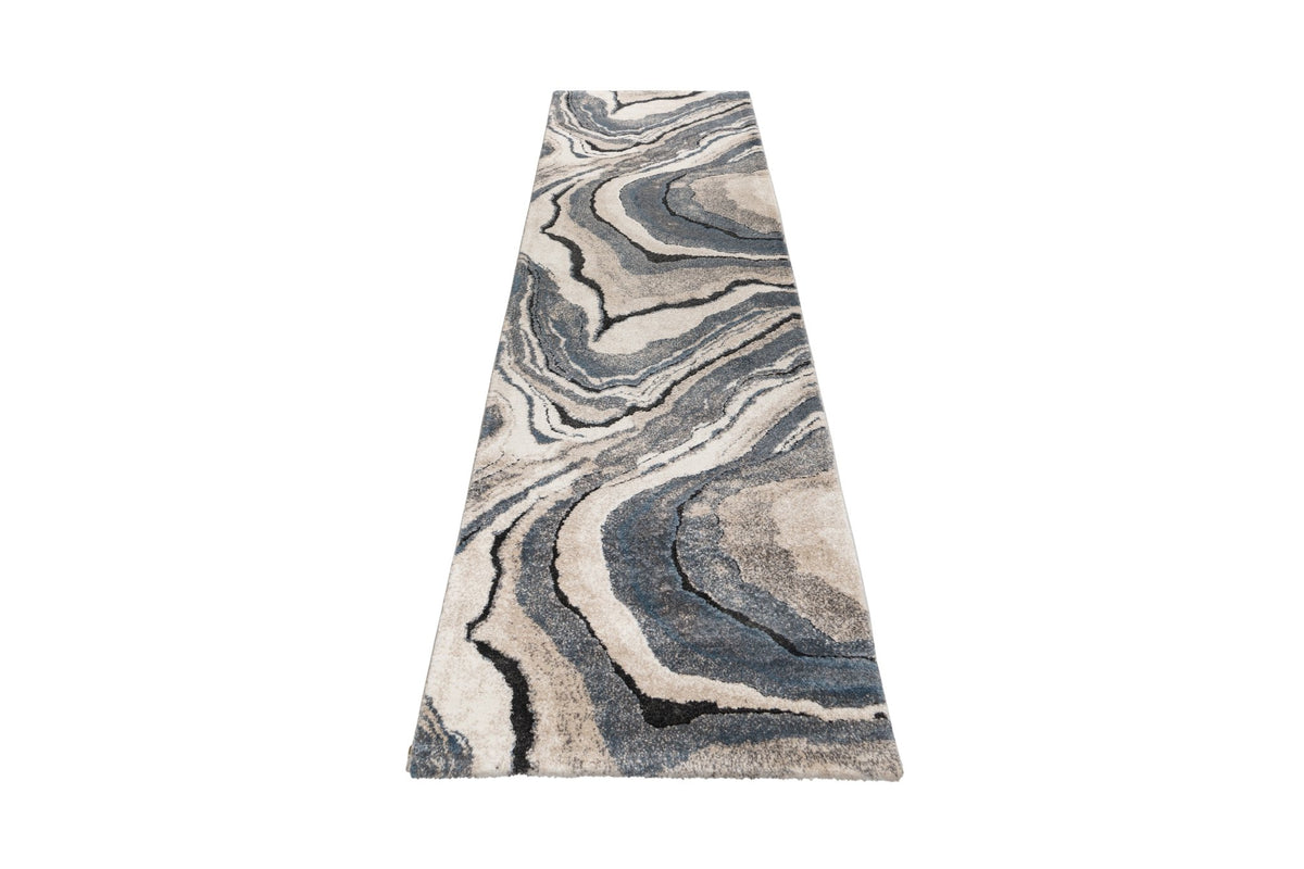 Vloerkleed My Bologna 461 blauw loper – polypropyleen & polyester - Lalee.Avenue