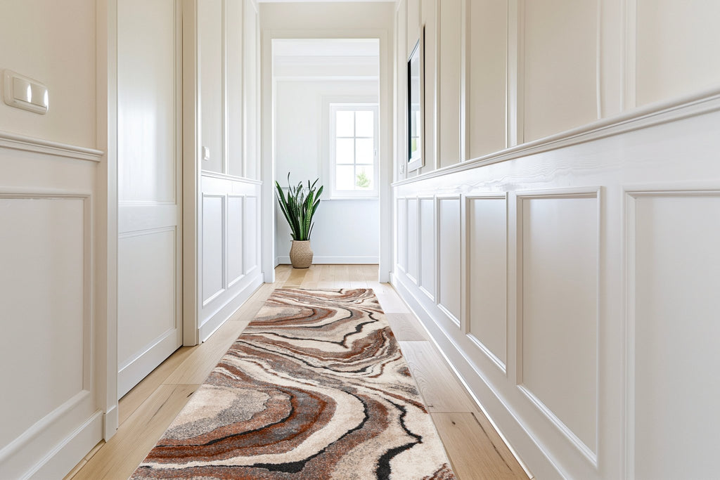 Vloerkleed My Bologna 461 terracotta loper – polypropyleen & polyester - Lalee.Avenue