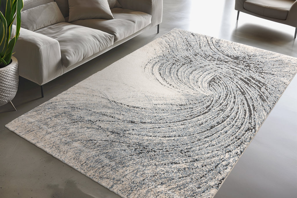 Vloerkleed My Bologna 462 blauw – machinegeweven en zacht - Lalee.Avenue