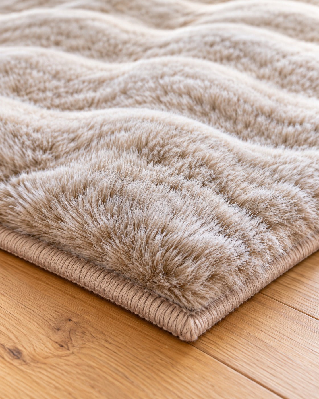 Vloerkleed My Calypso beige- handgetuft en zacht - LaleeAvenue