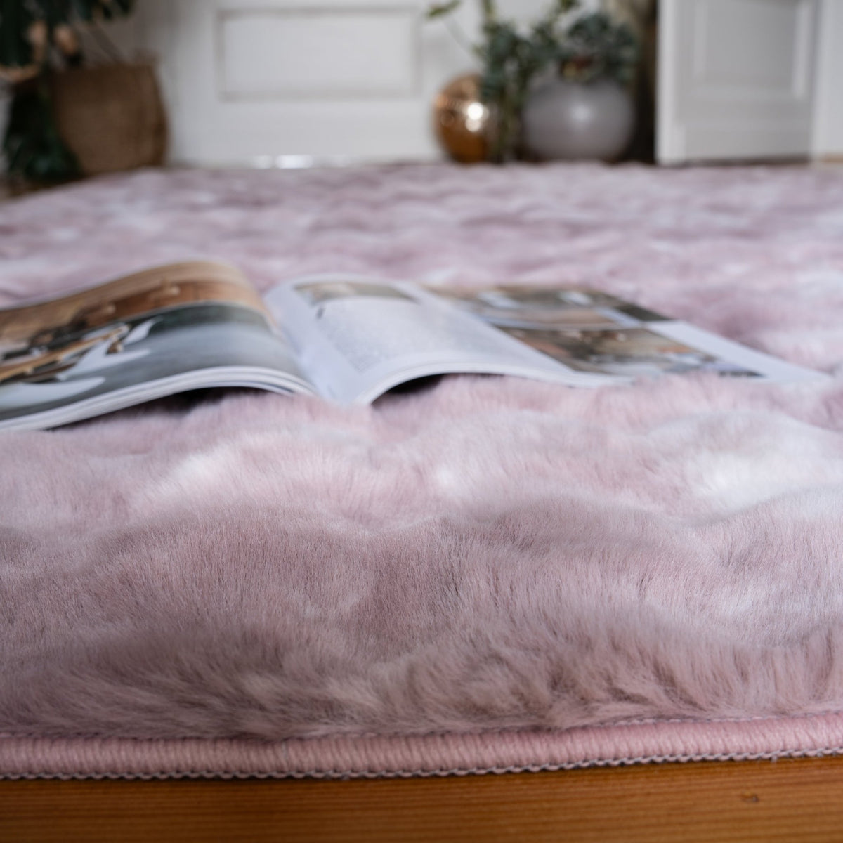 Vloerkleed My Camouflage roze – handgetuft en zacht - Lalee.Avenue