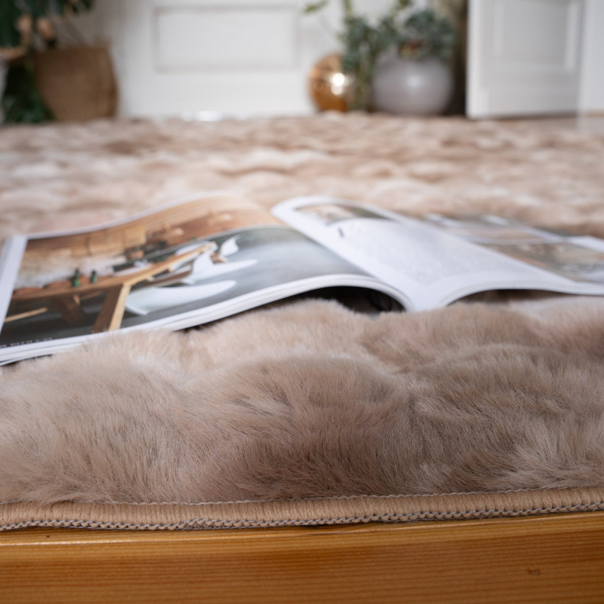 Vloerkleed My Camouflage taupe – handgetuft en zacht - Lalee.Avenue