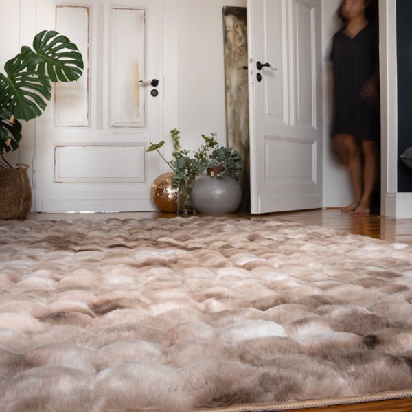 Vloerkleed My Camouflage taupe – handgetuft en zacht - Lalee.Avenue