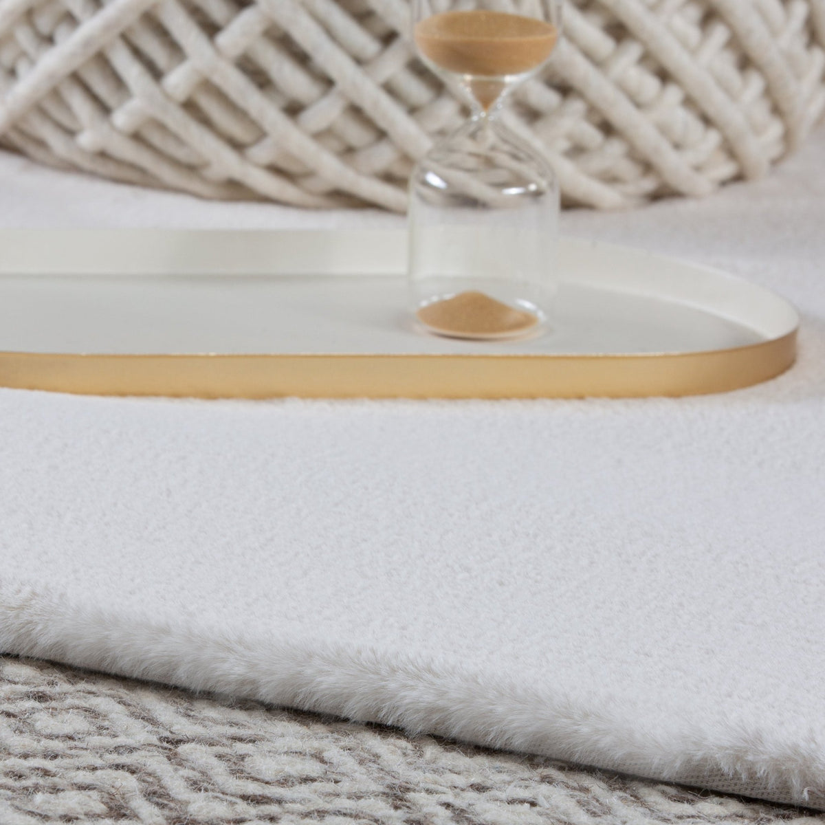 Vloerkleed My Cha Cha crème – handgetuft en zacht - Lalee.Avenue