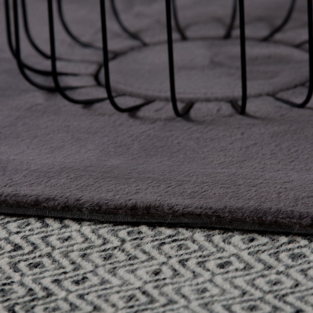 Vloerkleed My Cha Cha Rond grijs – handgetuft en zacht - Lalee.Avenue
