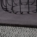 Vloerkleed My Cha Cha Rond grijs – handgetuft en zacht - Lalee.Avenue
