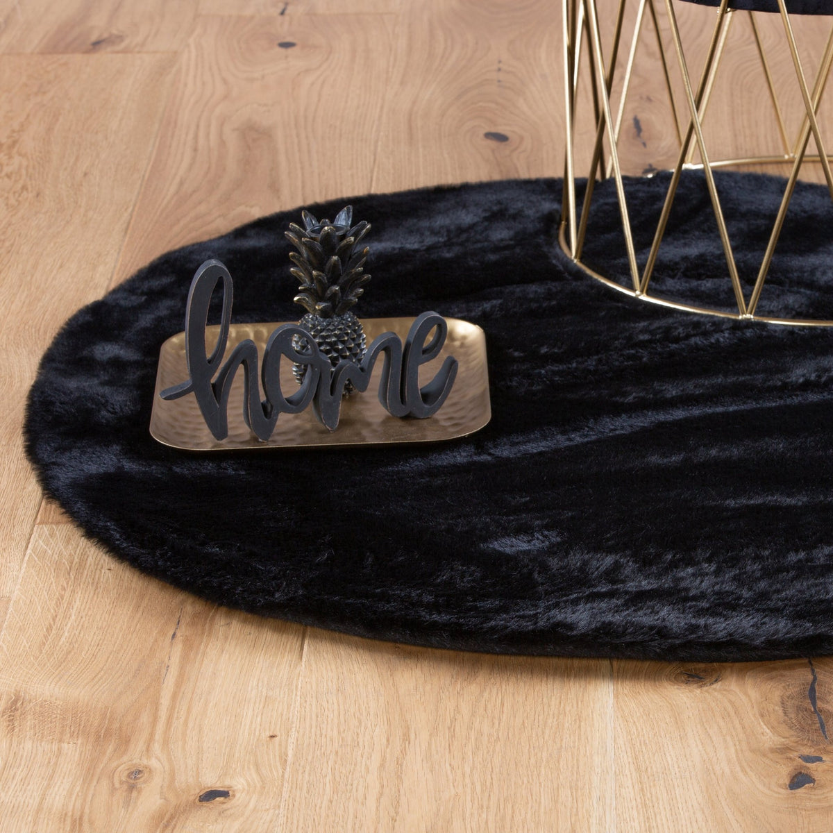 Vloerkleed My Cha Cha Rond zwart – handgetuft en zacht - Lalee.Avenue