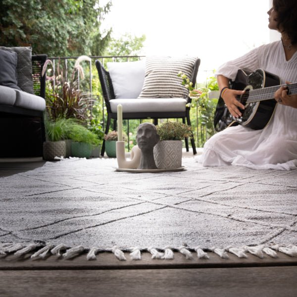 Vloerkleed My Dakar 365 grijs – handgeweven en stijlvol - Lalee.Avenue