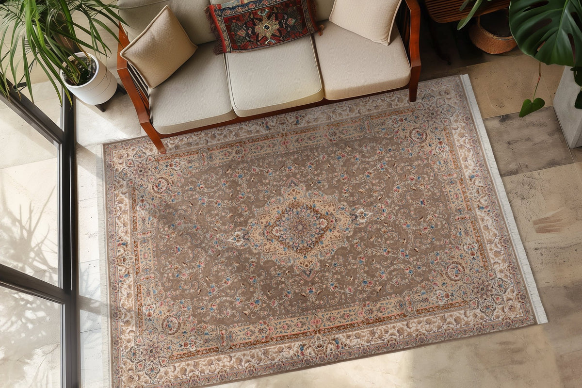 Vloerkleed My Farah Diba 941 walnoot – machinegeweven en zacht - Lalee.Avenue