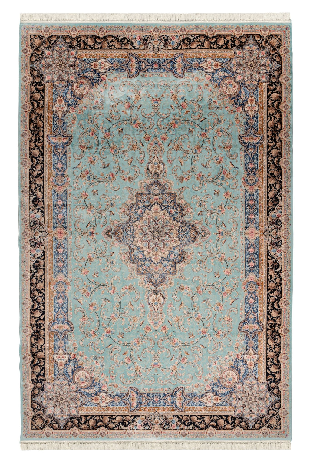 Vloerkleed My Farah Diba 943 blauw – machinegeweven en zacht - Lalee.Avenue